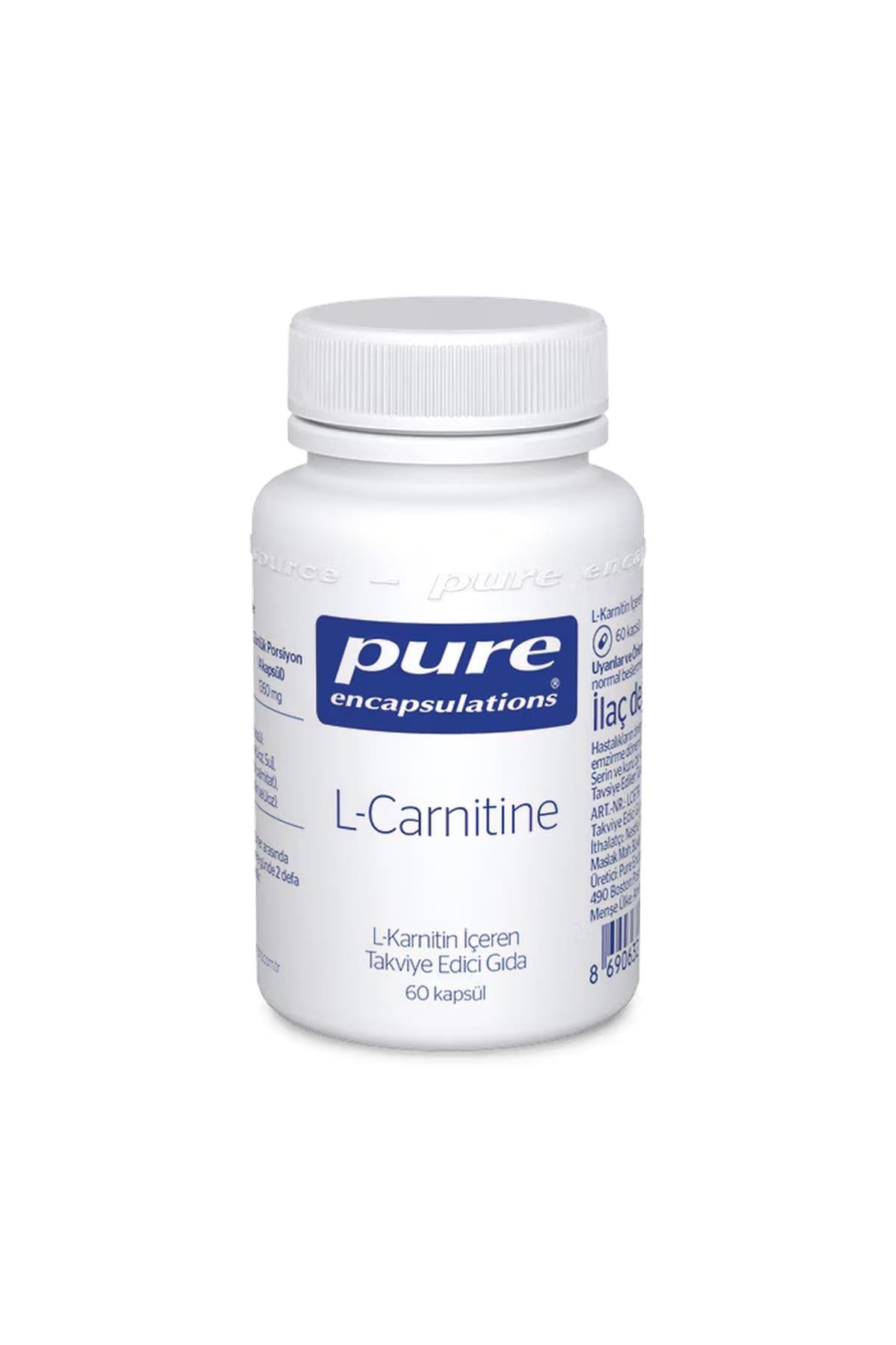 Pure EncapsulationsPure Encapsulations L-Carnitine 60 Kapsül8690632014623