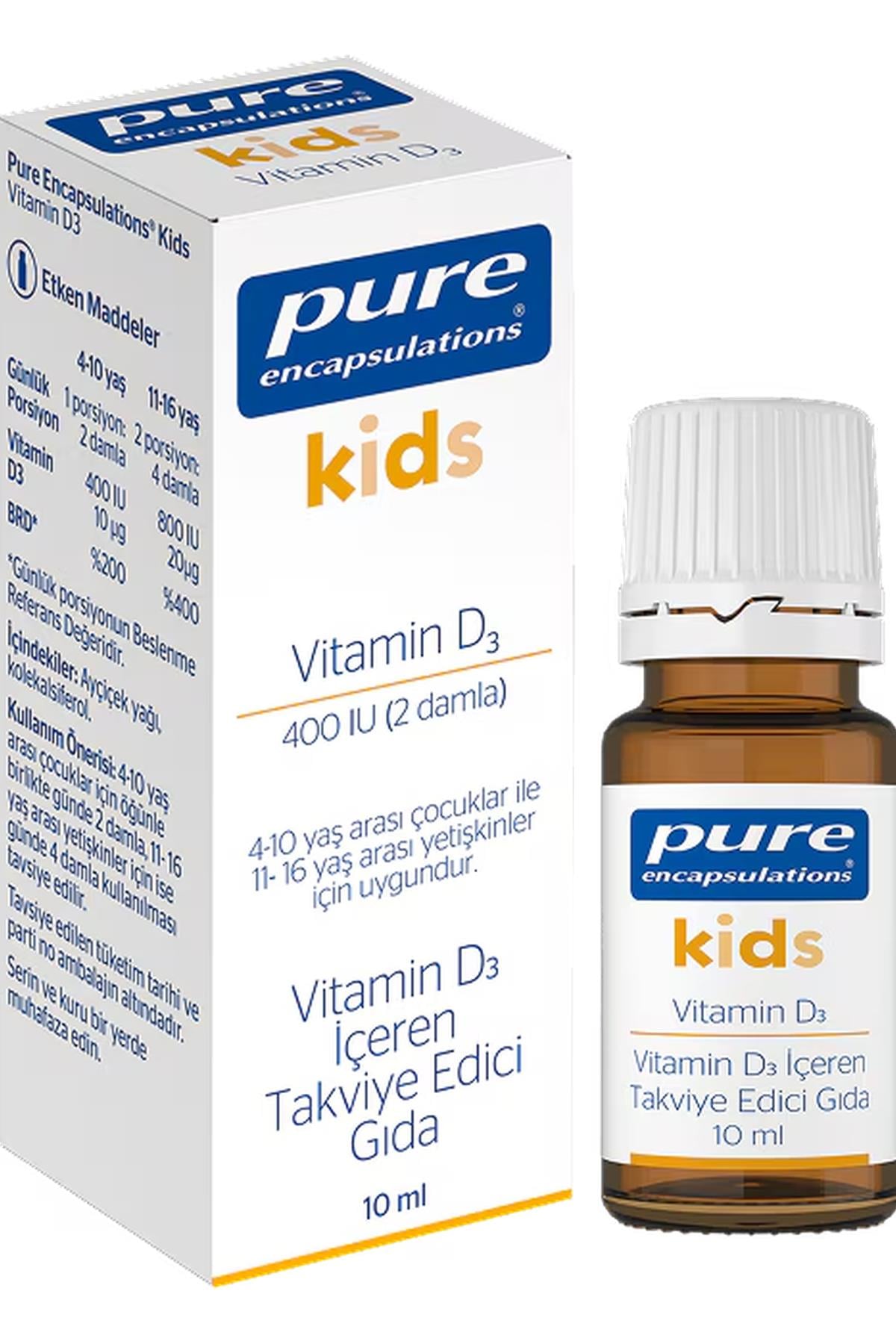 Pure EncapsulationsPure Kids Vitamin D3 Damla | 10 ml8690632767390