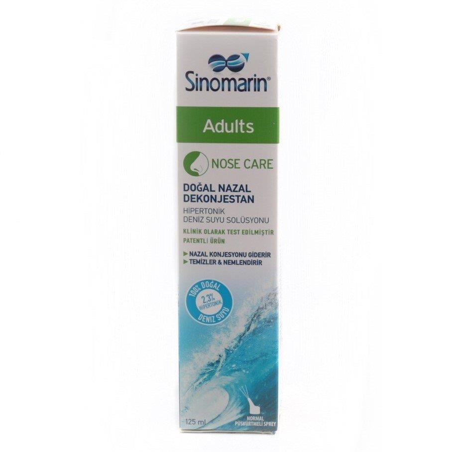 SinomarinSinomarin Adults Yetişkin Hipertonik Deniz Suyu 125 ml Burun Spreyi5206892100254