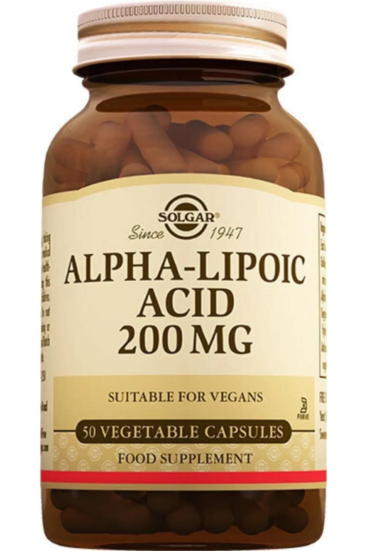 SOLGARSolgar Alpha Lipoic Acid 200 Mg 50 Kapsul033984000582