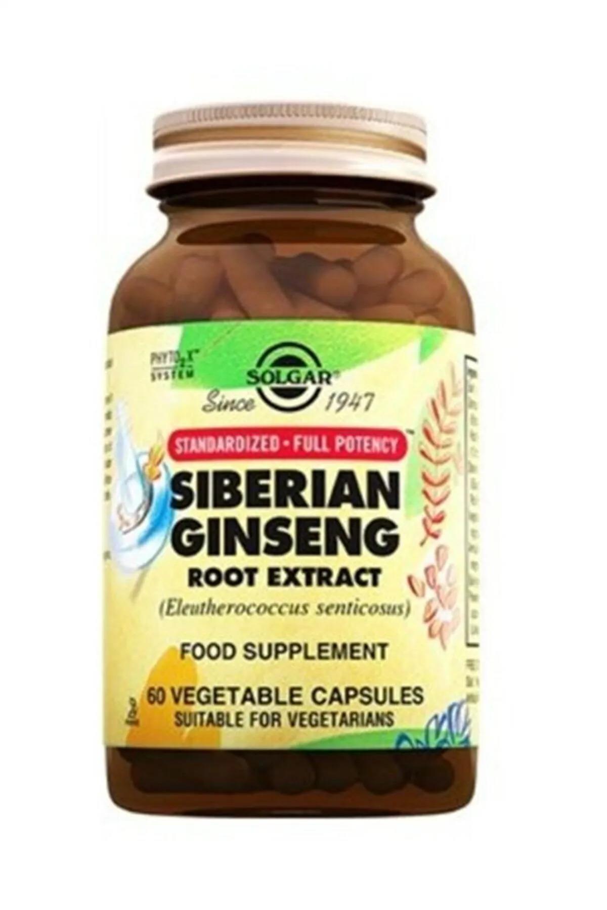 SOLGARSolgar Siberian Ginseng Root Extract 60 Kapsül033984041462