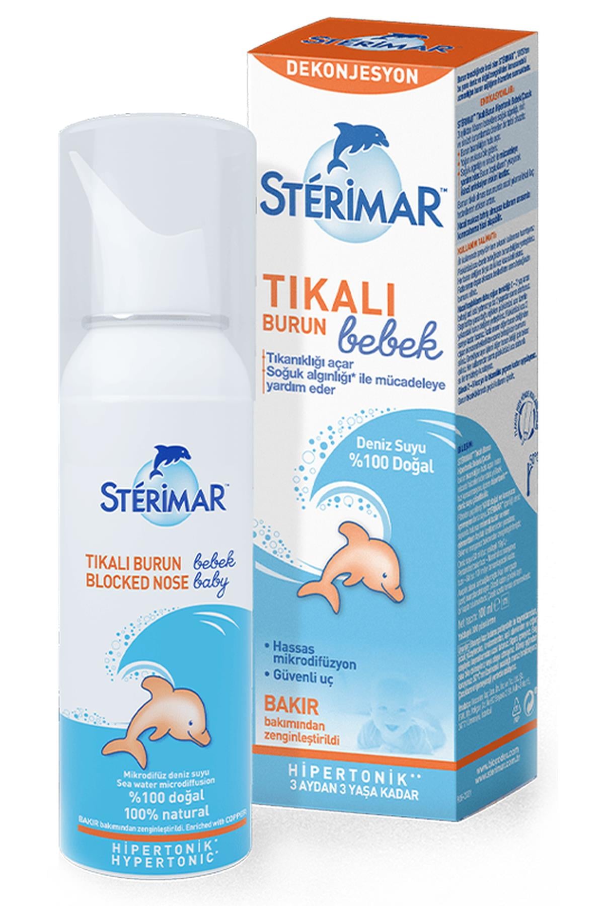 SterimarSterimar Bebek Tıkalı Burun Spreyi 50ml3331300097498