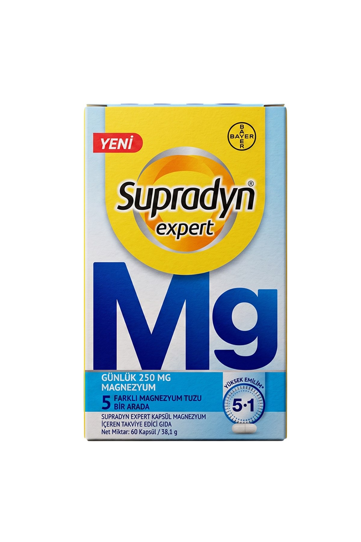 BAYERSupradyn Expert Kapsül Magnezyum İçeren Takviye Edici Gıda 60 Kapsül8699546156412