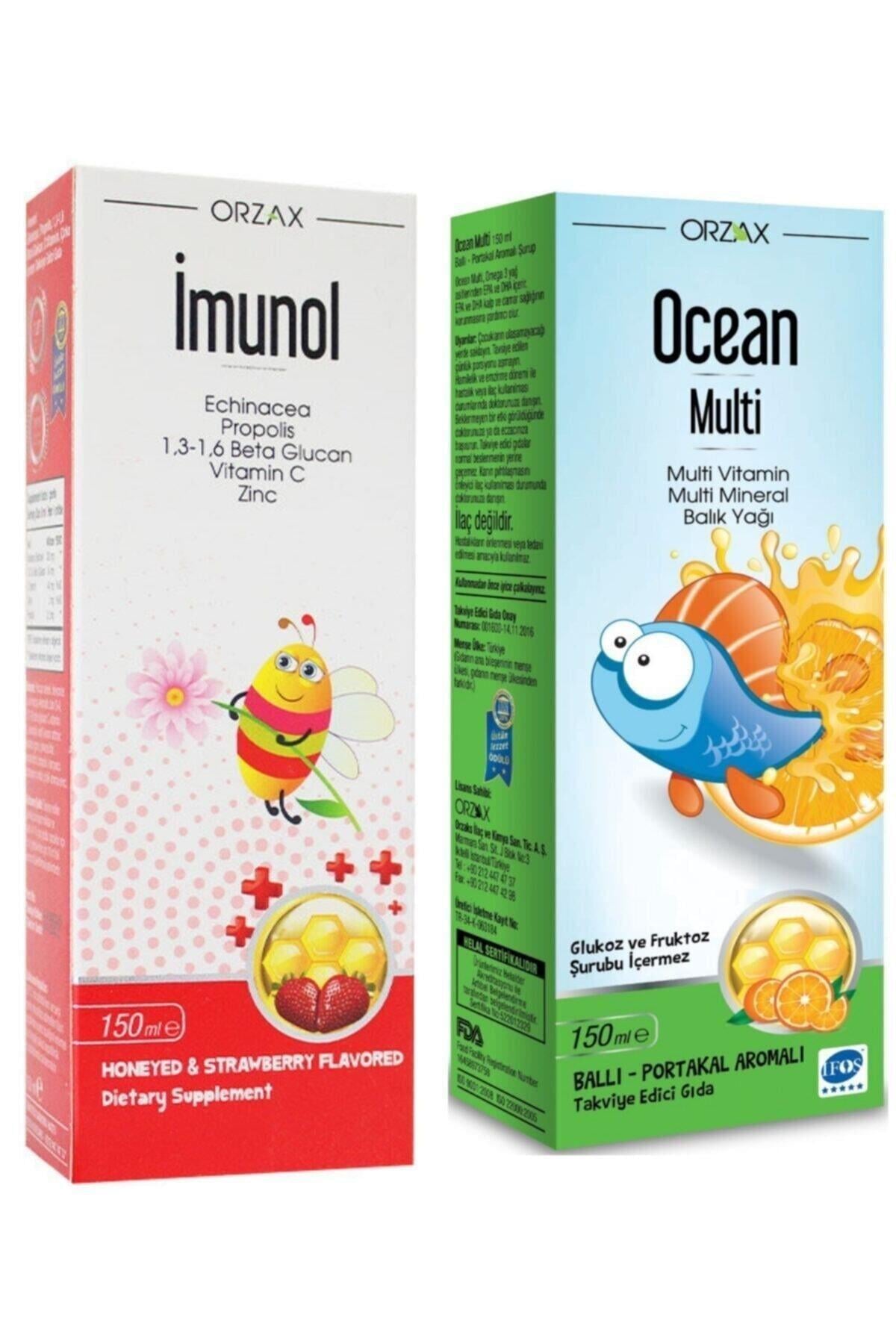 İmunolŞurup 150ml Ocean Multivitamin Multimineral Balık Yağı Multi Şurup 150ml8697595870617