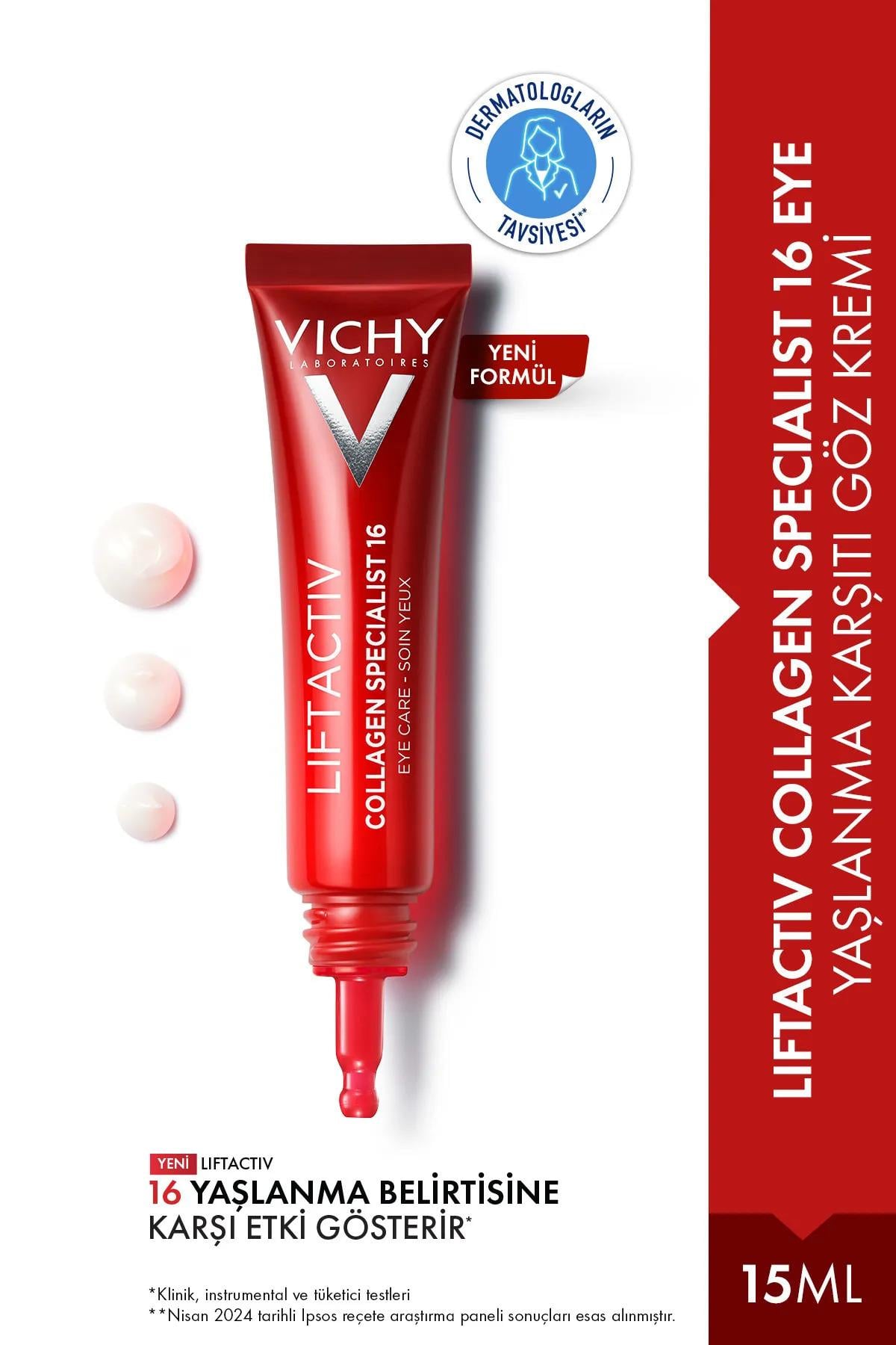 VİCHYVichy Liftactiv Collagen Specialist Yaşlanma Belirtilerine Karşı Göz Bakım Kremi 15ml3337875873048