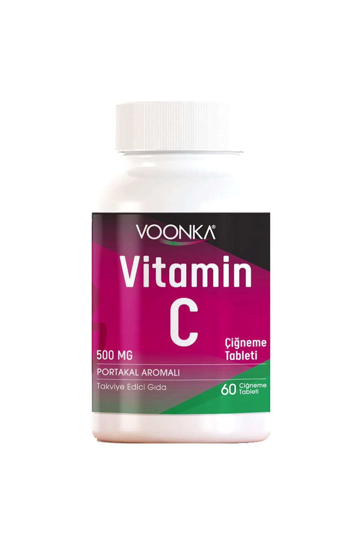 VoonkaVoonka Vitamin C Portakal Aromalı 60 Çiğneme Tableti8682241302277