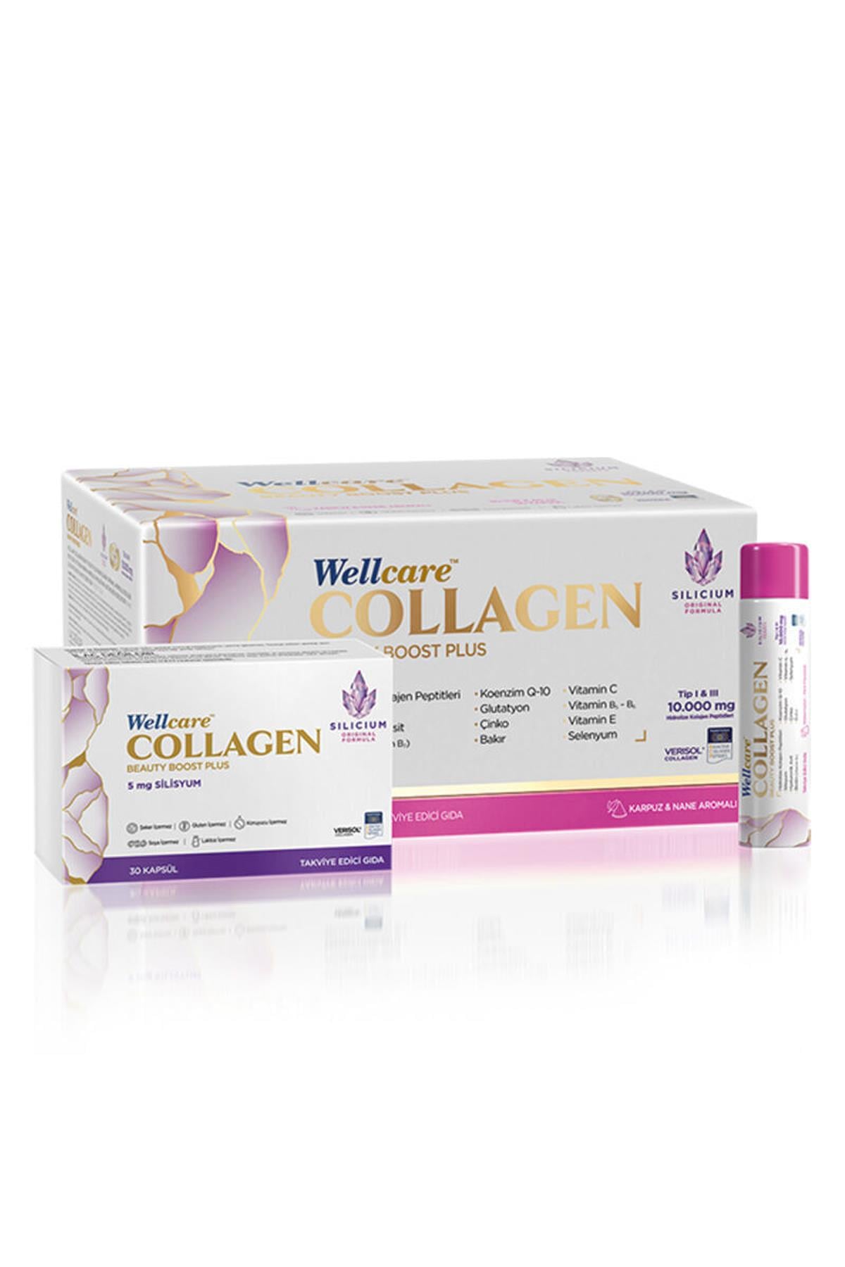 WELLCAREWellcare Collagen Beauty Boost 10.000 mg 30 Tüp ve 30 Kapsül8699680650050