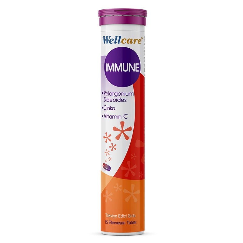 WELLCAREWellcare Immune Takviye Edici Gıda Efervesan 15 Tablet8699680020013