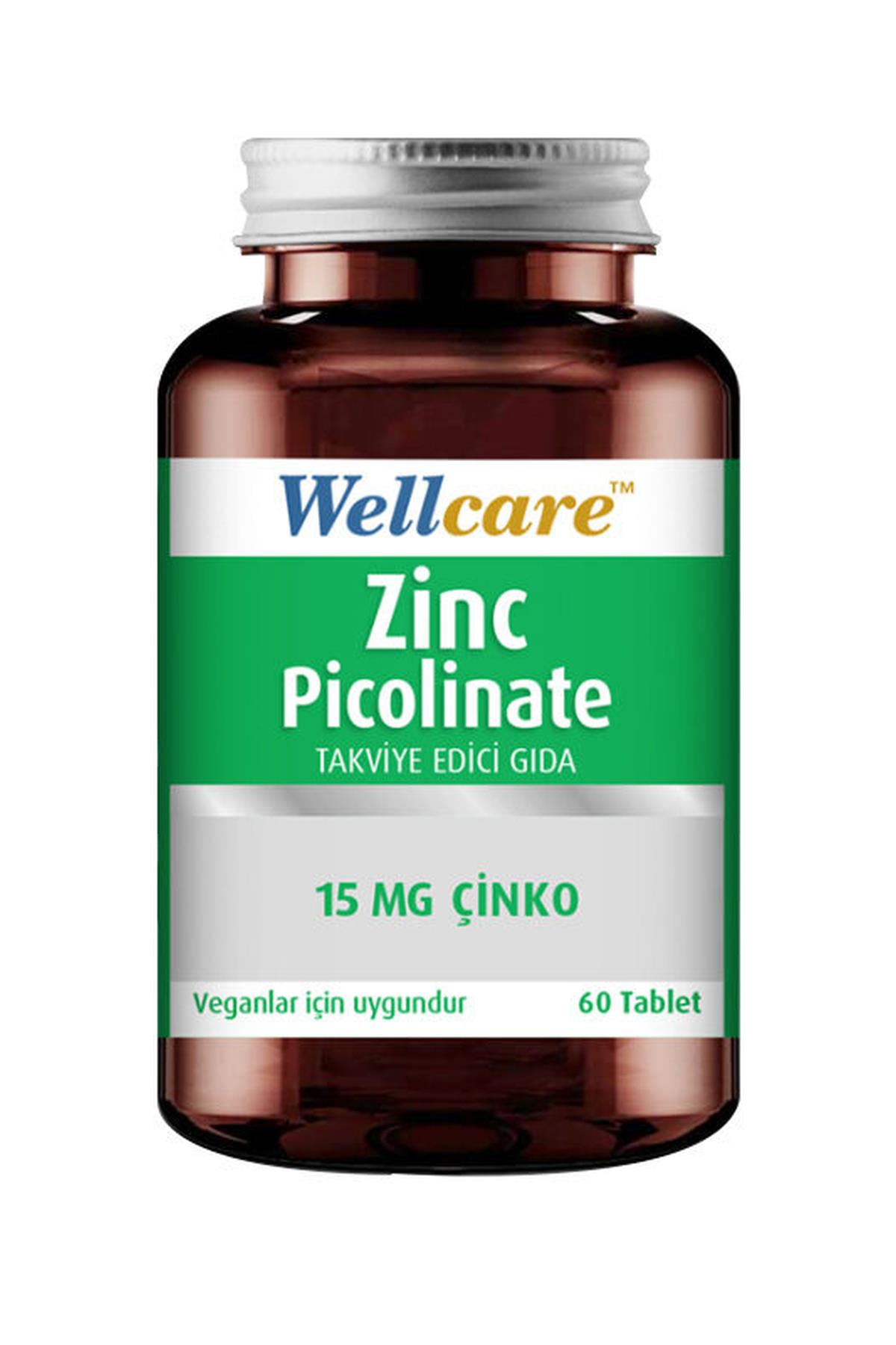 WELLCAREWellcare Zinc Picolinate Takviye Edici Gıda 60 Tablet8699680091884