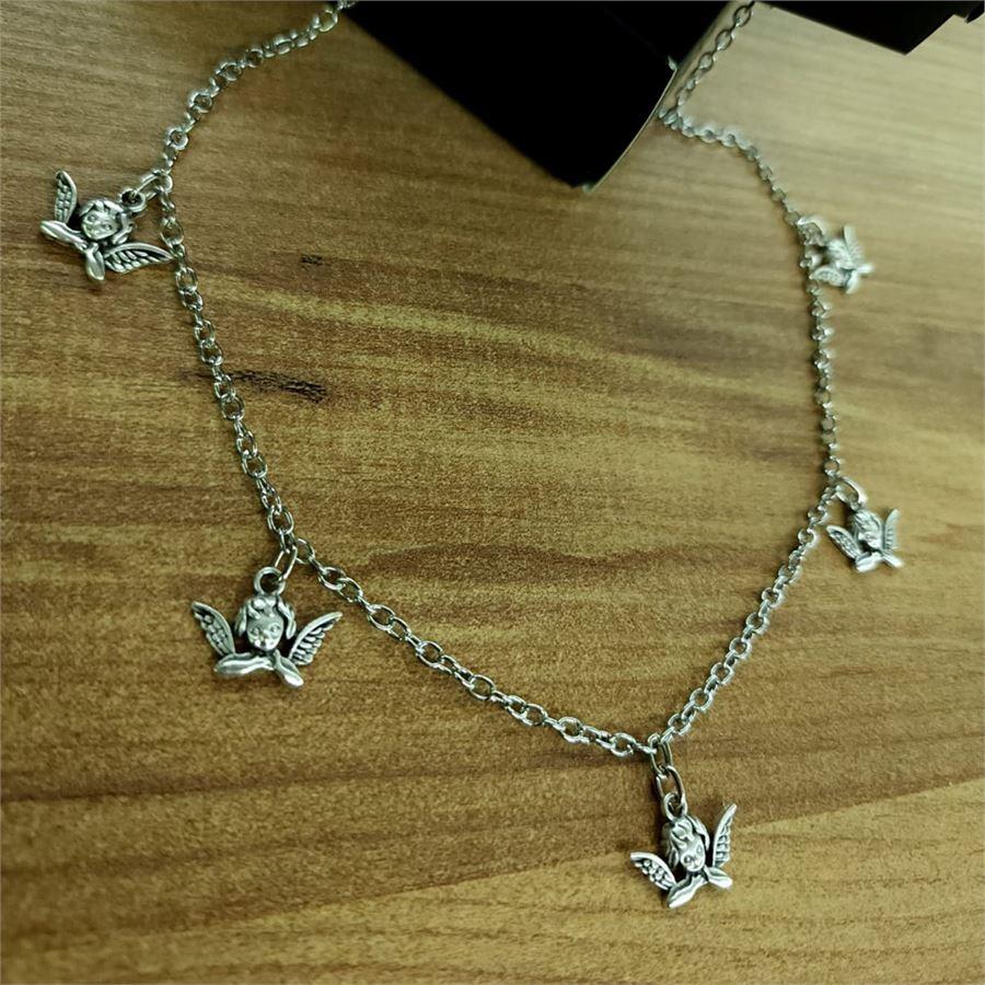 5li Baby Angel Motifli Kolye