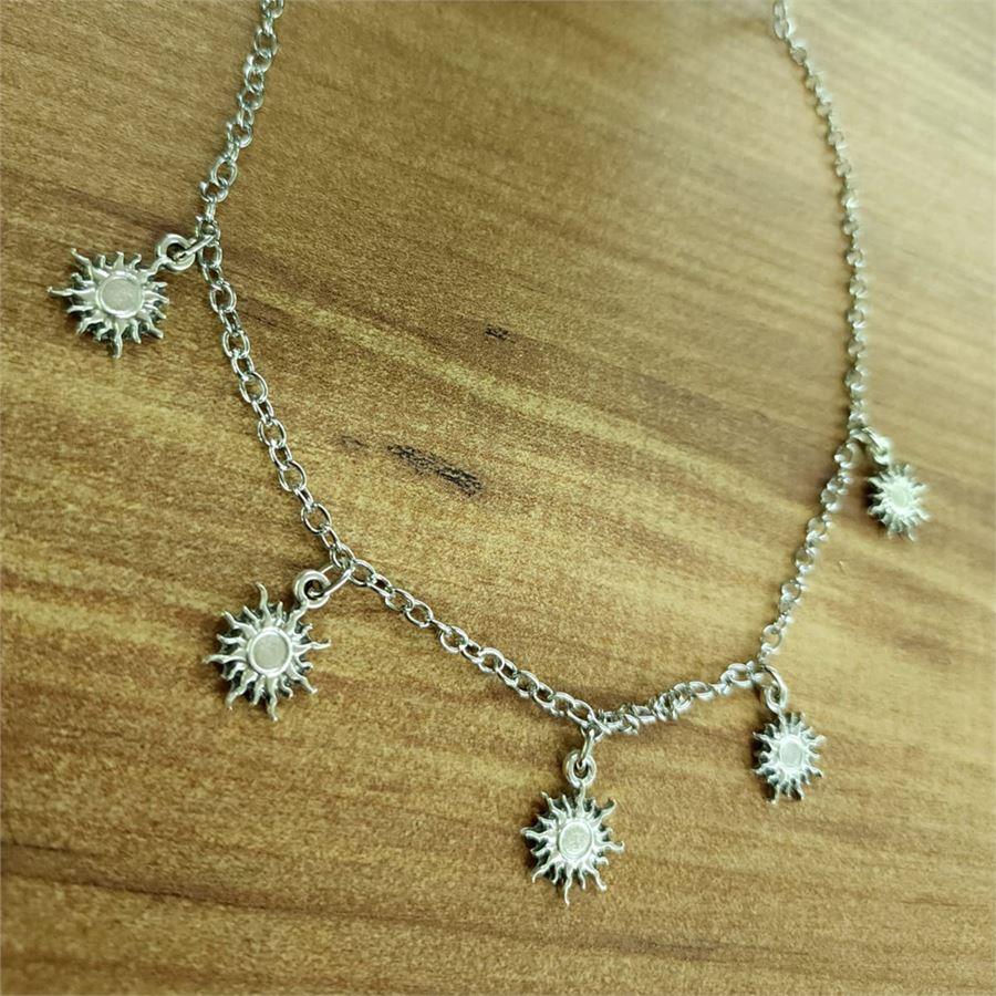 5li The Sun Motifli Kolye