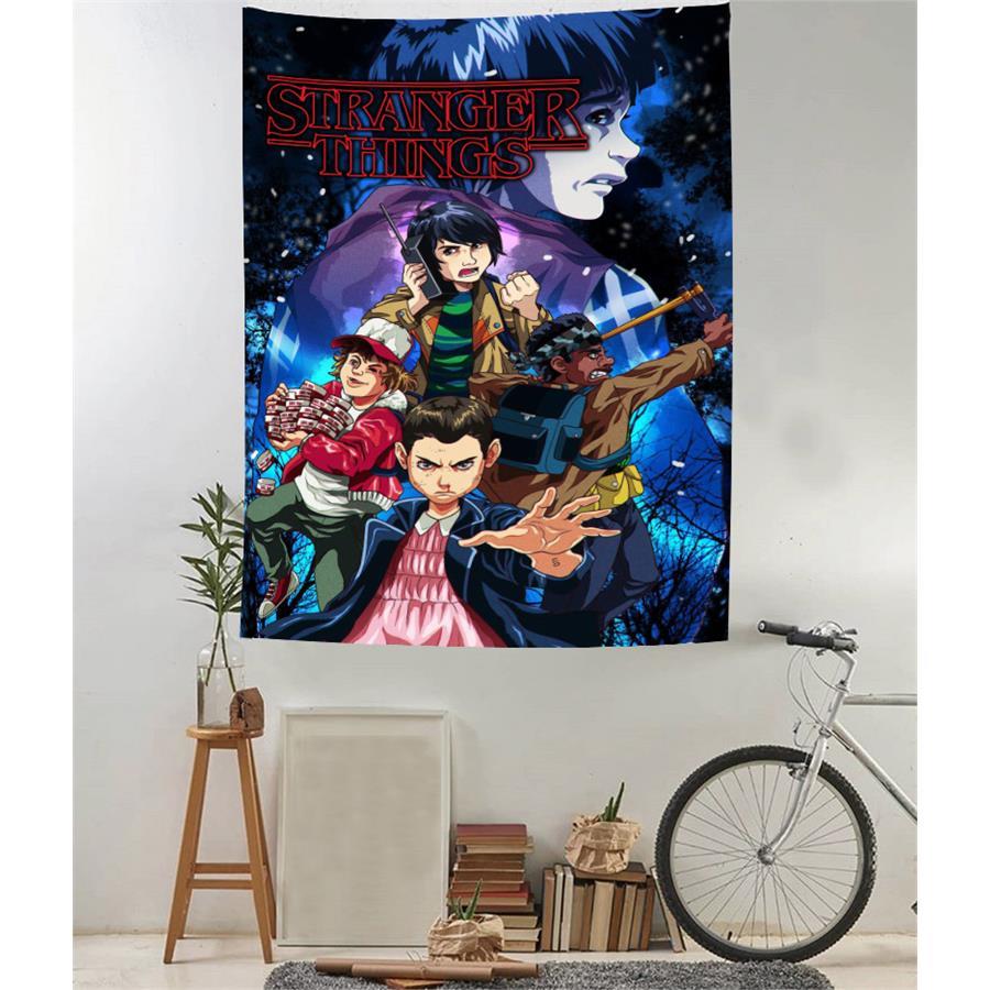 70 X 100 Cm Stranger Things-Karikatür Afiş Duvar Halısı