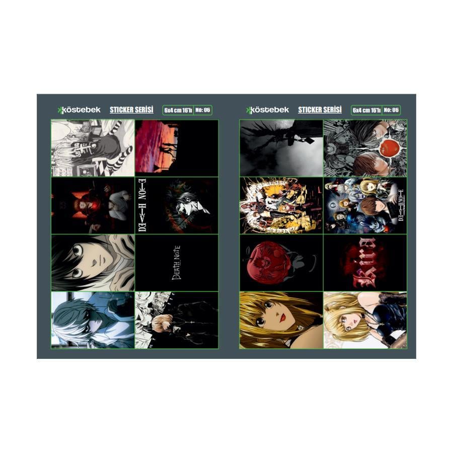 Anime Death Note Covers Yapışkan Sticer (A5 No:6)