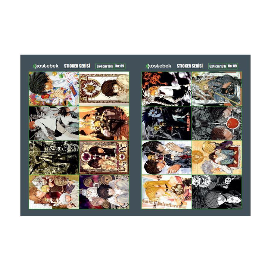 Anime Death Note Covers Yapışkan Sticer (A5 No:9)