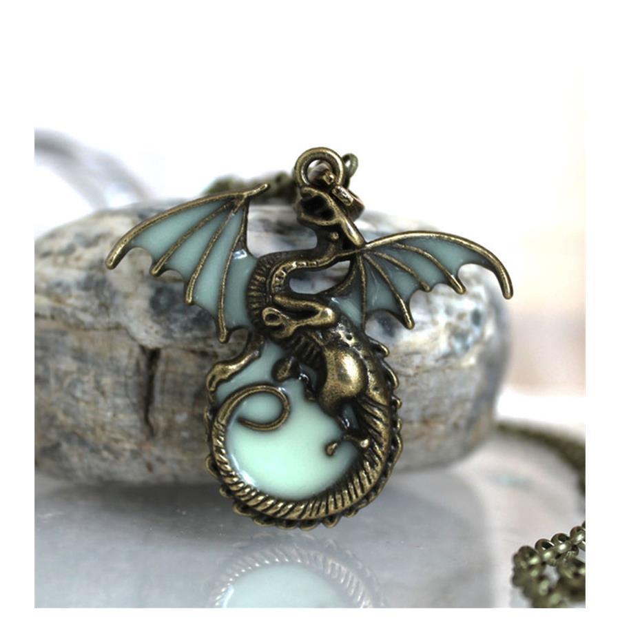 Game Of Thrones - Dragon Fosforlu Kolye