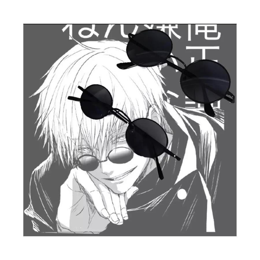 Jujutsu Kaisen - Yuvarlak Çerçeve Siyah Güneş Gözlüğü