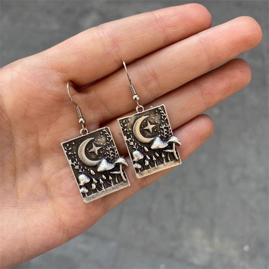 Mushroom Landscape Locket Küpe