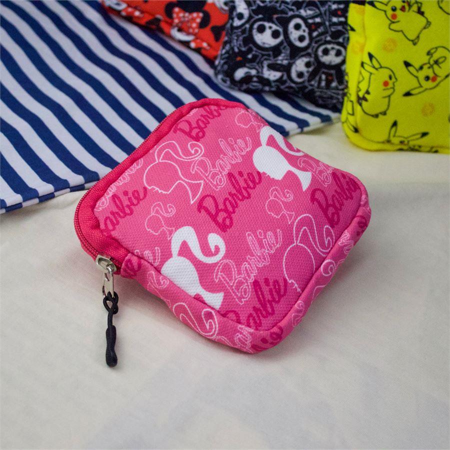 Pembe Barbie Vector Logo Kolaj Makyaj Çantası