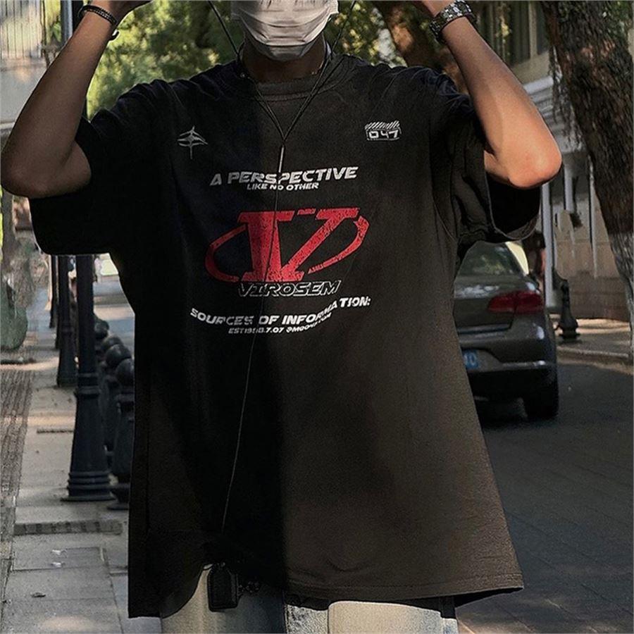 Retro A Perspective Like No Other Yıkamalı Kumaş Unisex T-Shirt