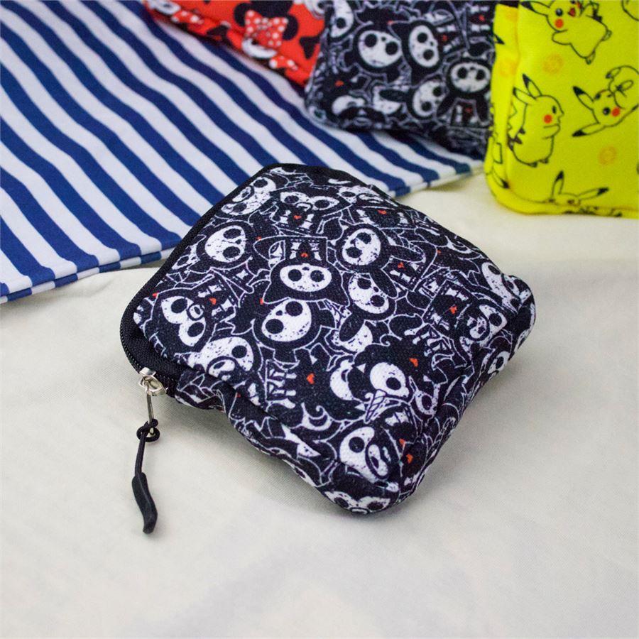 Siyah Red Heart Kolaj Makyaj Çantası