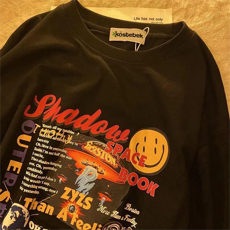 Siyah Shadow Space Book Unisex T-Shirt