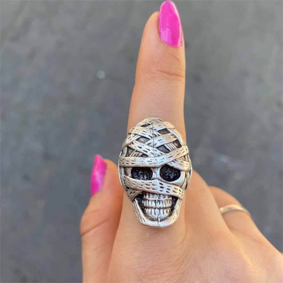 Skeleton Mummy Ayarlanabilir Yüzük