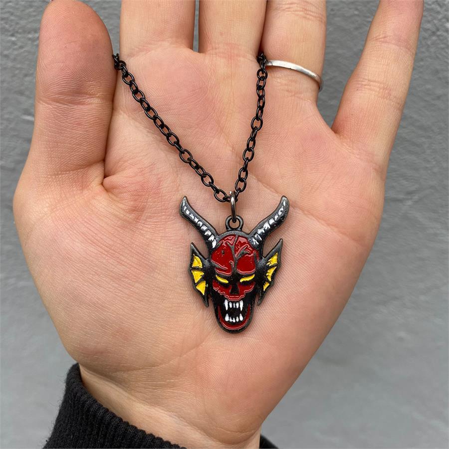 Stranger Things 4. Sezon Hellfire Club Devil Head Kolye