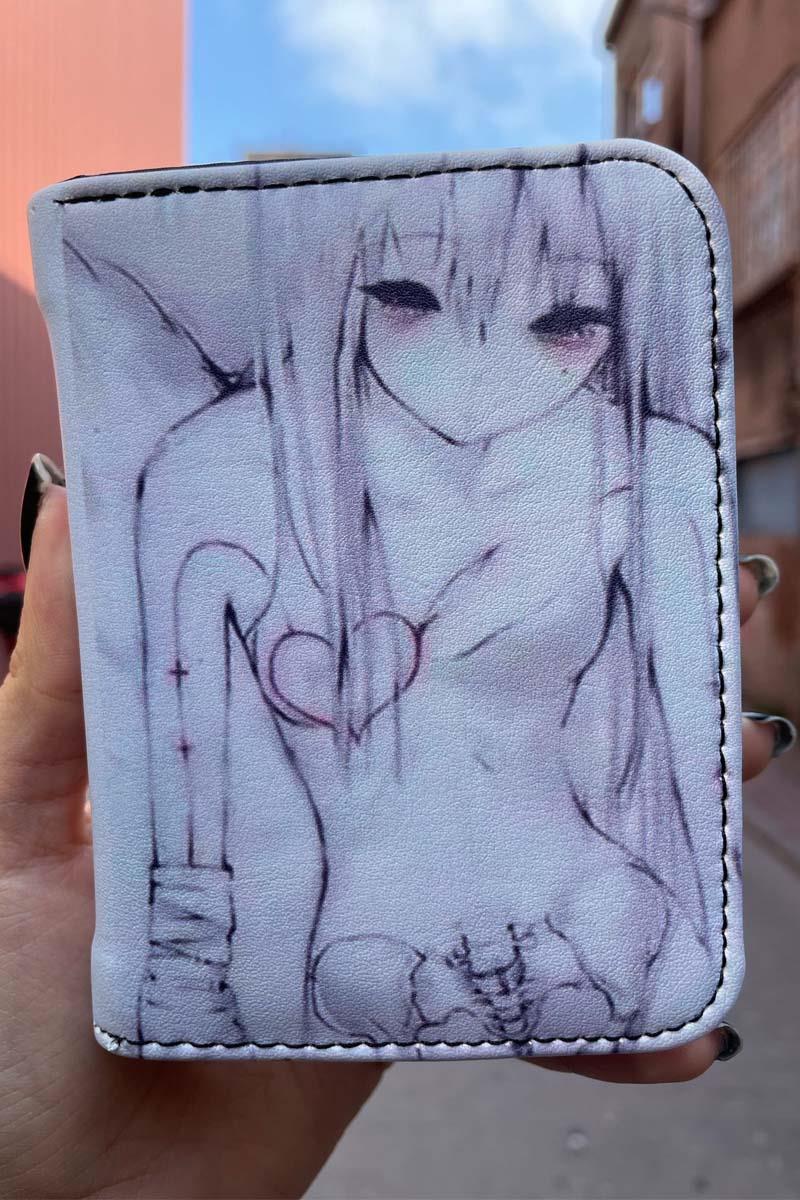 Anime Girl Heart Kısa Cüzdan