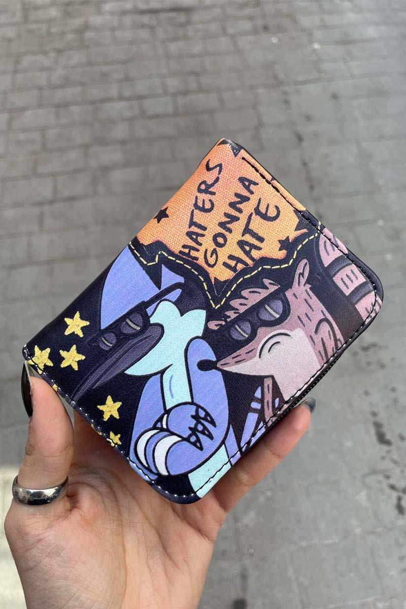 Mordecai ve Rigby Cool Boys Kadın Kısa Cüzdan