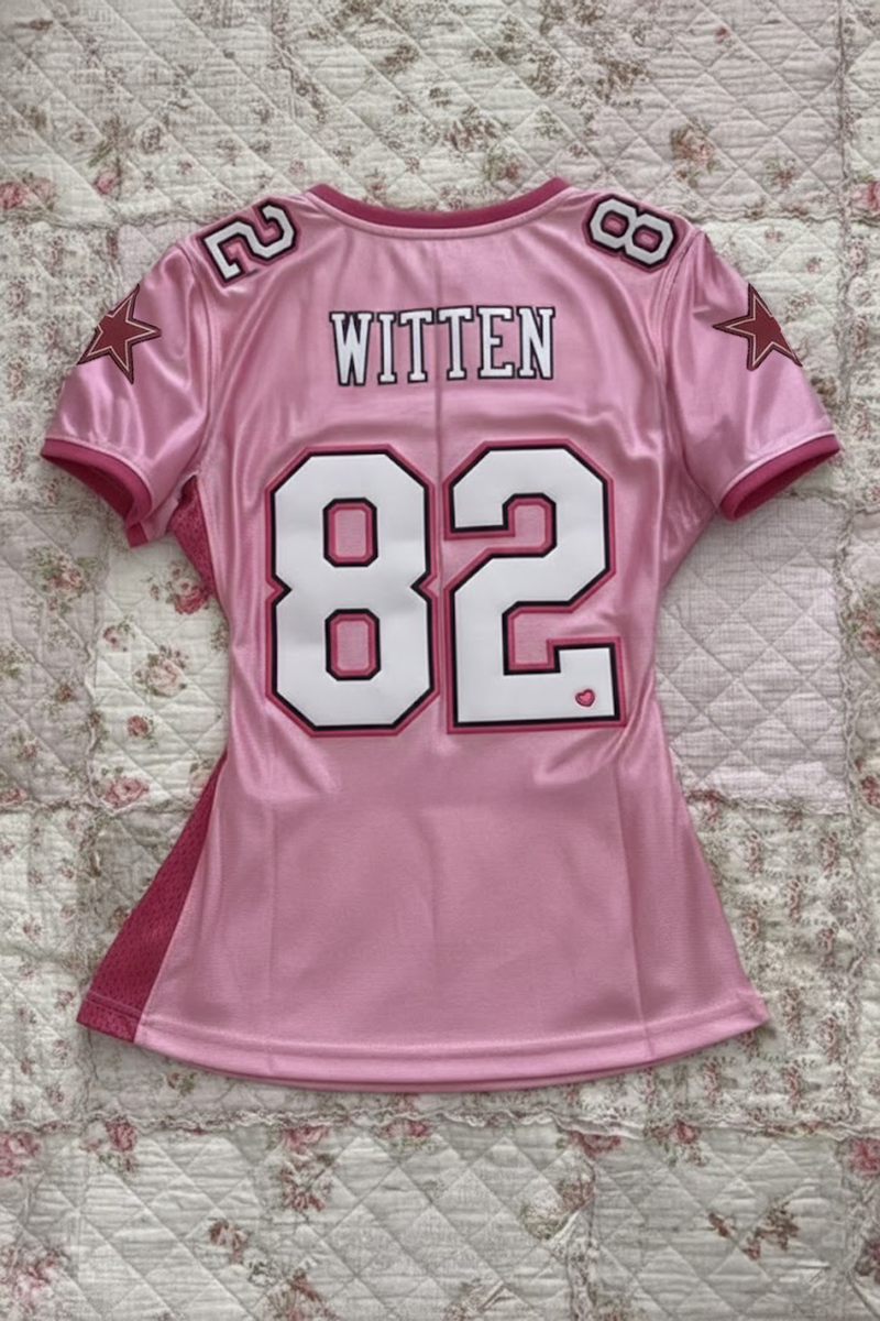 Pembe Pembe Dallas Cowboys 82 Jason Witten NFL Forma