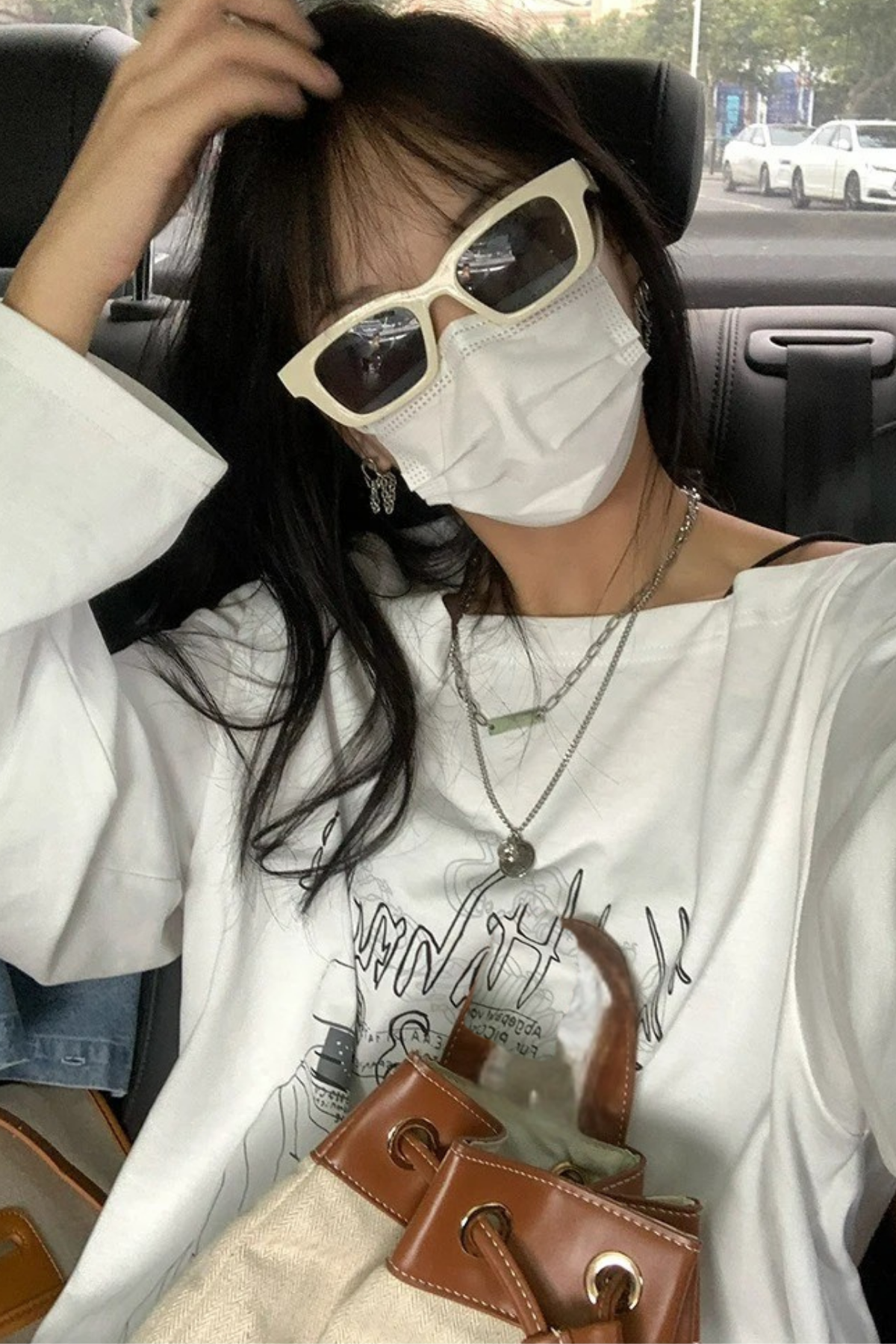 Yeni Beyaz Hahnch 350 Uzun Kollu İnce Sweatshirt