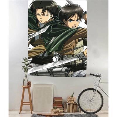 70 X 100 Cm Attack On Titan:Shingeki No Kyojin Duvar Halısı 
