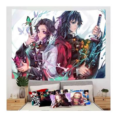 Anime 70 X 100 Cm Demon Slayer Kimetsu No Yaiba Kochou Shinobu Giyu Tomioka Duvar Halısı 