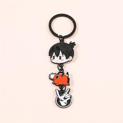 Anime Chainsaw Man - Aki Hayakawa Pochita Metal Anahtarlık