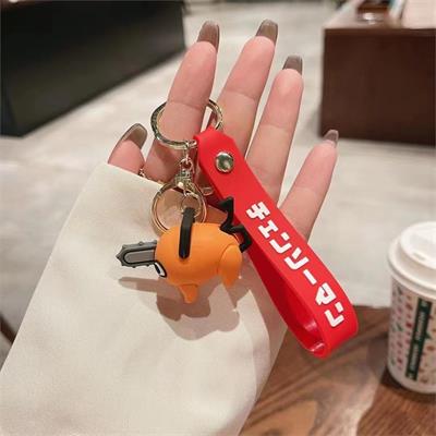 Anime Chainsaw Man - Pochita Mini Figür Silikon Anahtarlık