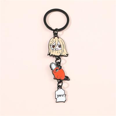 Anime Chainsaw Man - Power Pochita Metal Anahtarlık