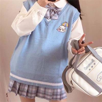 Anime Cinnamoroll - Sanrio Oversize V Yaka Süveter