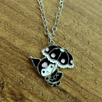 Anime Kuromi Siyah Şemsiyeli Kolye