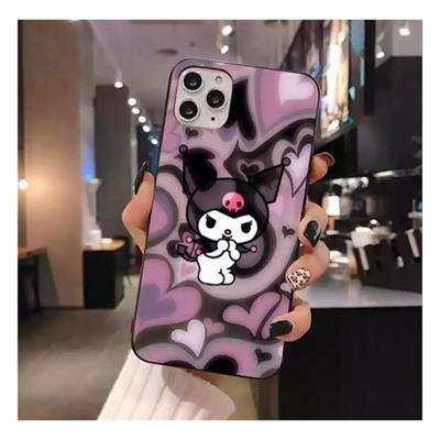 Anime Onegai My Melody : Purple Heart Kuromi İphone Telefon Kılıfları