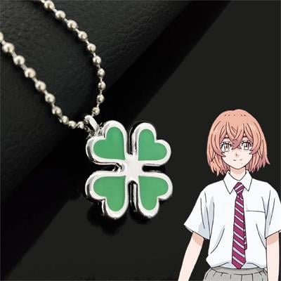 Anime Tokyo Revengers Hinata Tachibana Dört Yapraklı Yonca Kolye
