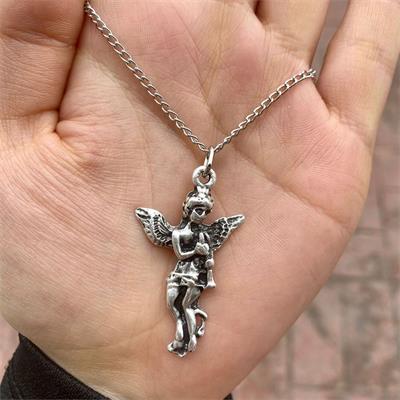 Antique Baby Angel Kolye 