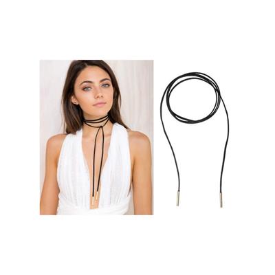 Bağcıklı Siyah Tasma