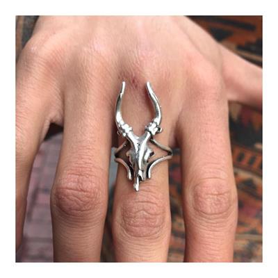 Baphomet Ayarlanabilir Yüzük 