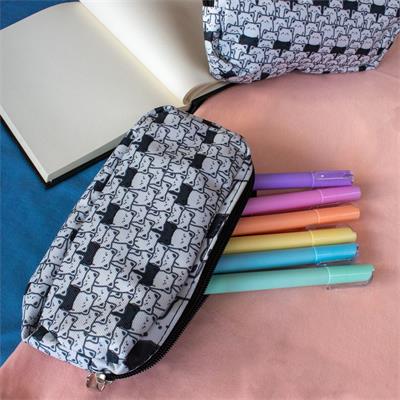 Beyaz Hidden Black Cat Kolaj Kalemlik