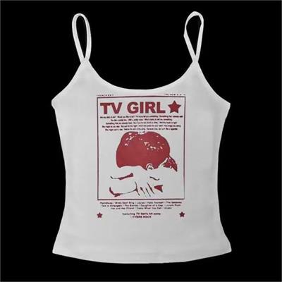 Beyaz Tv Girl Lovers Rock Askılı Crop
