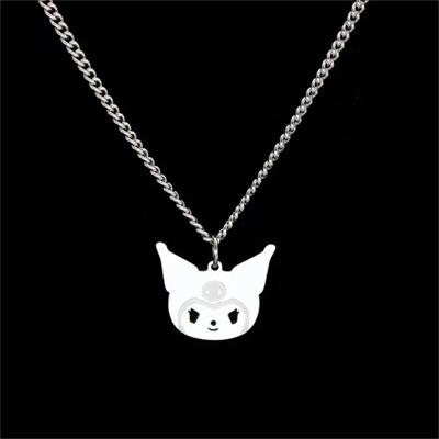 Çelik Anime Harajuku Kuromi Kolye