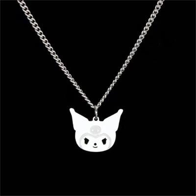 Çelik Anime Harajuku Kuromi Kolye