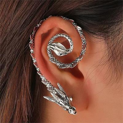 Chinese Dragon Sağ Kulak Sarmal Küpe