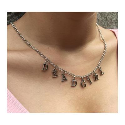 Dead Girl Harf Kolye 