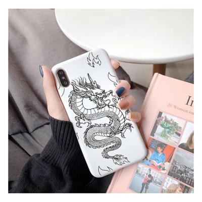 Dragon Fire Beyaz Iphone Telefon Kılıfları
